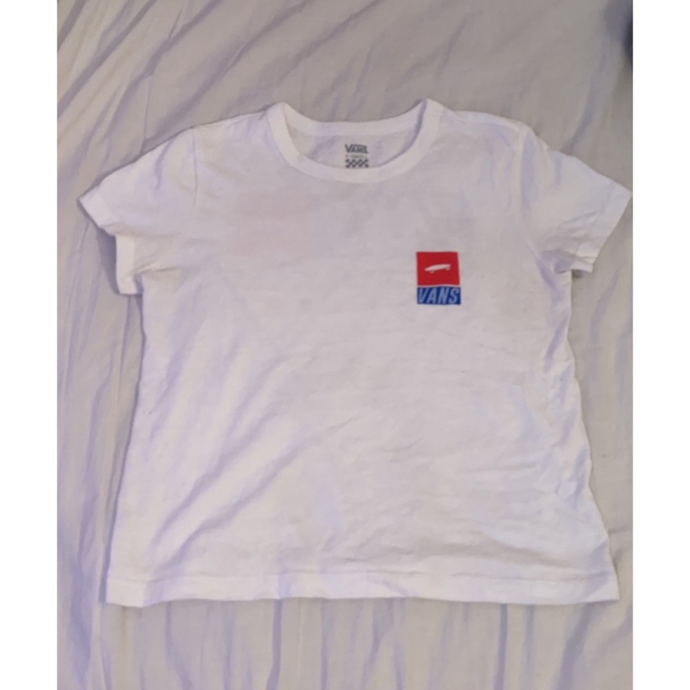 Vans white tee